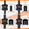 1/4 Inch 5/16 Inch 3/8 Inch 1/2 Inch Fuel Non-Return Inline One-Way Check Valve Suitable For (4 Pieces Black)
