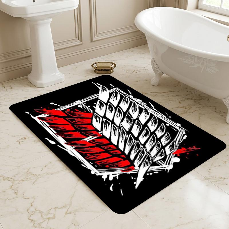 Attack Titan Living Room Nonslip Area Rug Soft Carpet For Bedroom Game Playroom Sofa Office Home Decor Doormat Christmas Gift C9301399