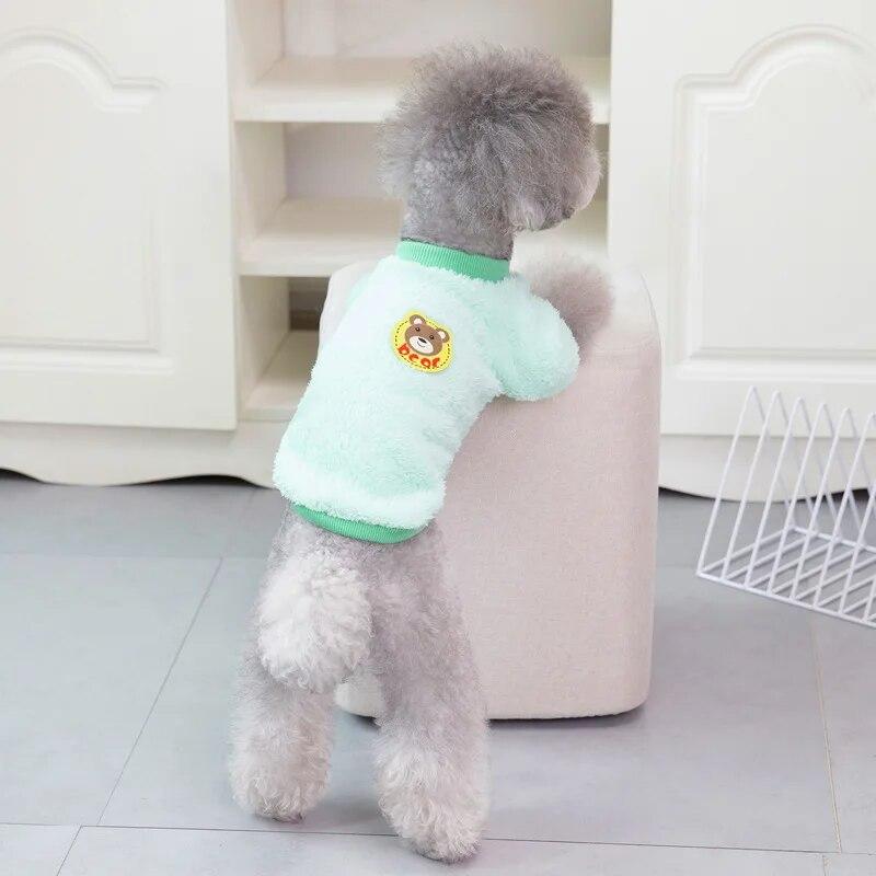Warm Plush Pet Clothes for Small Dogs Cat Vest Coat Fleece Pet Dog Outfits Chihuahua Yorkies Shih Tzu Pug Costumes Clothing
