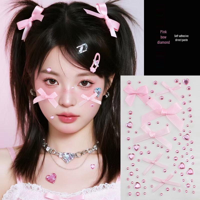 Shan Gen Crystal Diamond Eye Makeup Stickers с самоклеящимися стразами