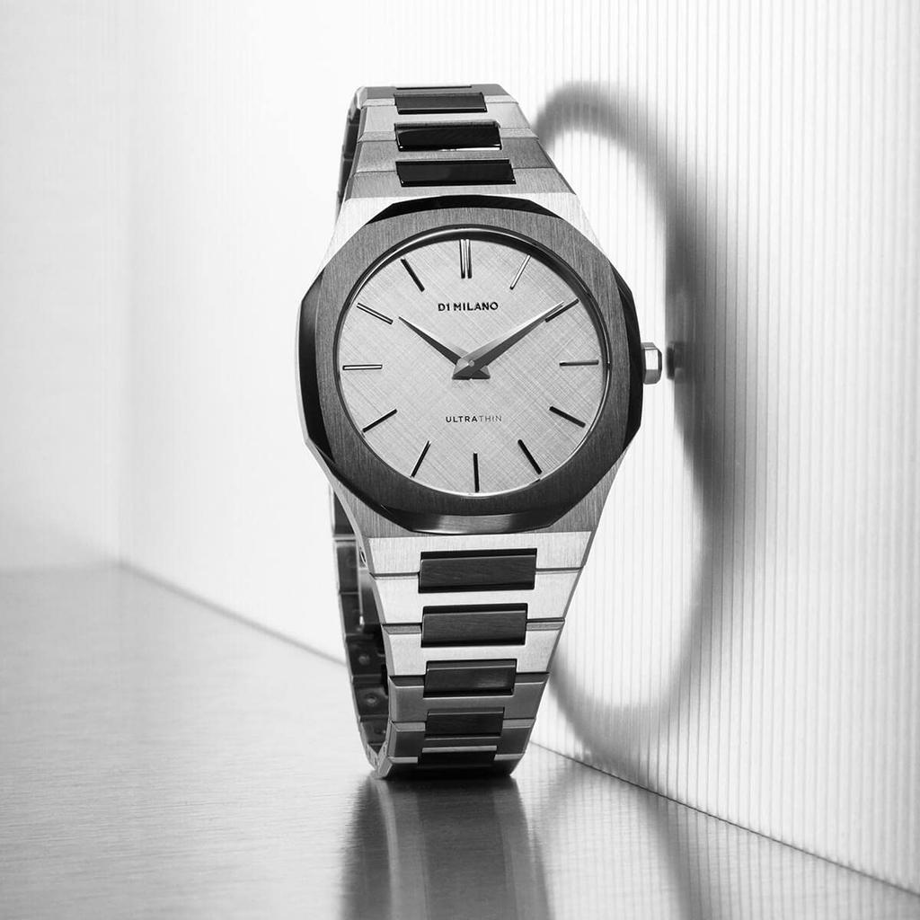 Авторизованный дилер D1 Milano Watch UTBU06 Ultra Thin Ash 38mm Stainless Steel Belt [D1 MILANO] Мужские [UltraThin]