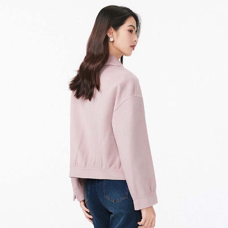 JESSIE Женское короткое пальто из шерстяной смеси с кукольным воротником AMWHA039