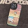 Милый Чехол Для Телефона Из ПУ Кожи Bubu Dudu Для IPhone 16 15 14 13 12 11 Pro Max Plus Задняя Крышка Fundas