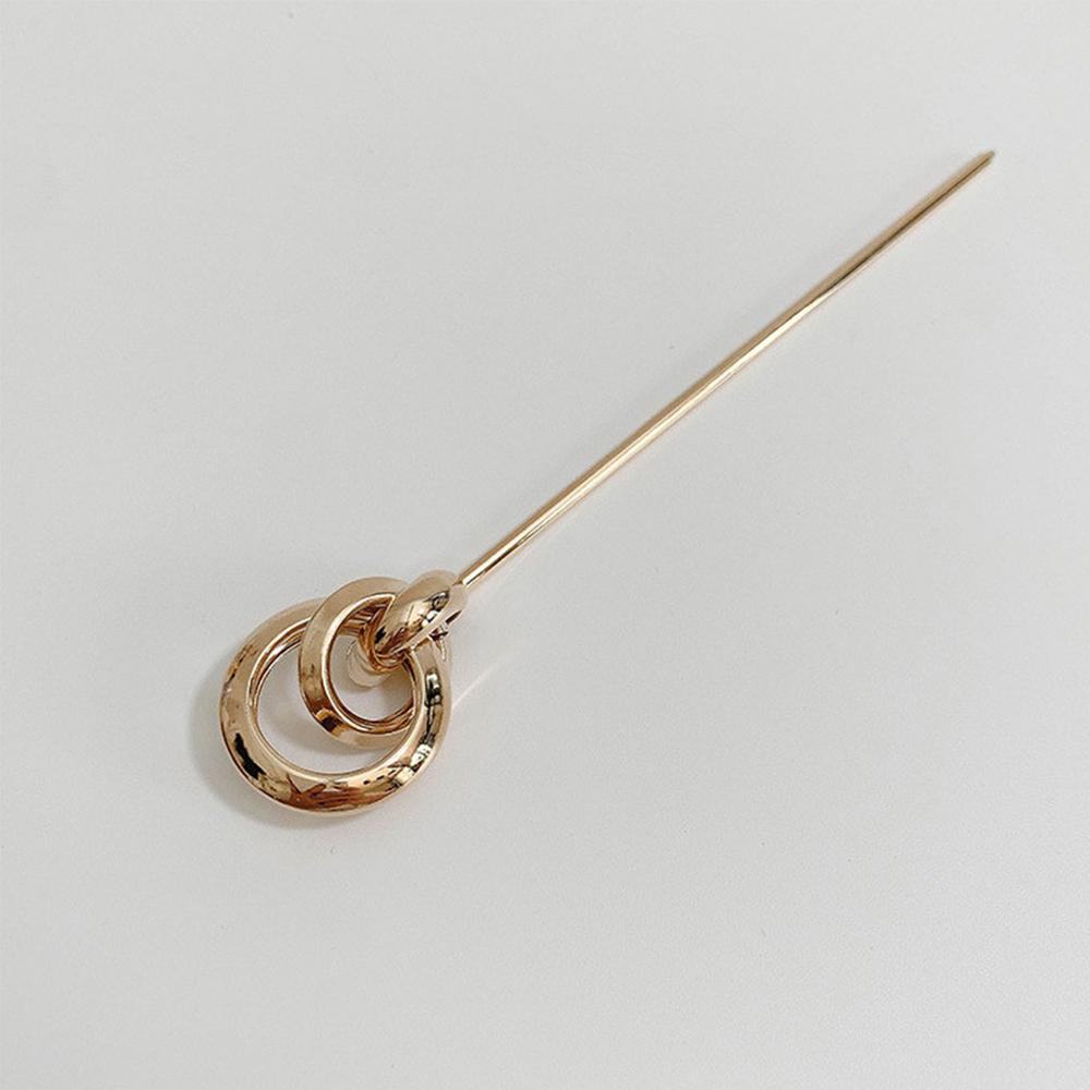 Women Hollow Simple Temperament Gold Color Hair Sticks Hair Fork Metal Hairpins Hair Accessories