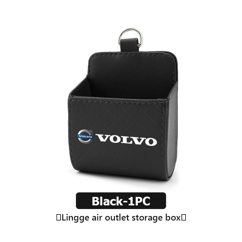 bgr3 Car Air Vent Storage Box Hanging Phone Waste Storage Case For Volvo V50 S60 XC60 S40 XC40 XC90 V60 S80 S90 V70 XC70