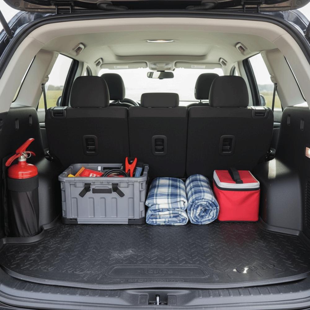 Trunk Mount Fire Extinguisher Holder Wear-Resistant Car Extinguisher Bag Commuting Space