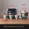 Chinese Tea Set Hand-painted Underglaze Ceramic Glass Tea Set Portable Outdoor Travel Kung Fu Tea Set 1 Pot 3 Cups