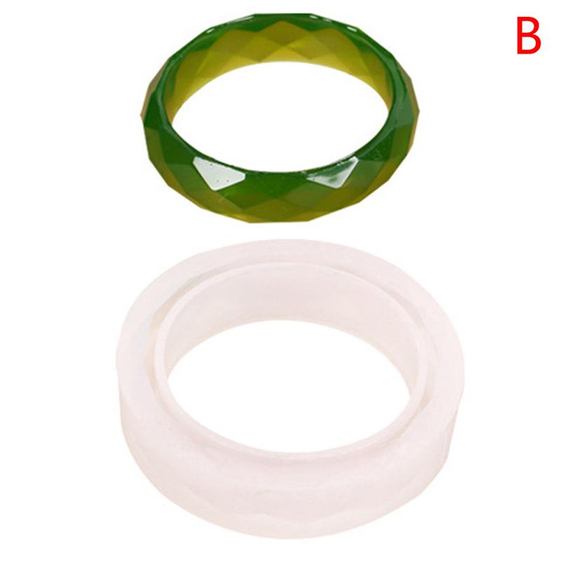 1 шт. силиконовая форма для браслета, круглая силиконовая форма для изготовления ювелирных изделий своими руками, смола с сухоцветами, модель ромба для браслета, инструменты для литья