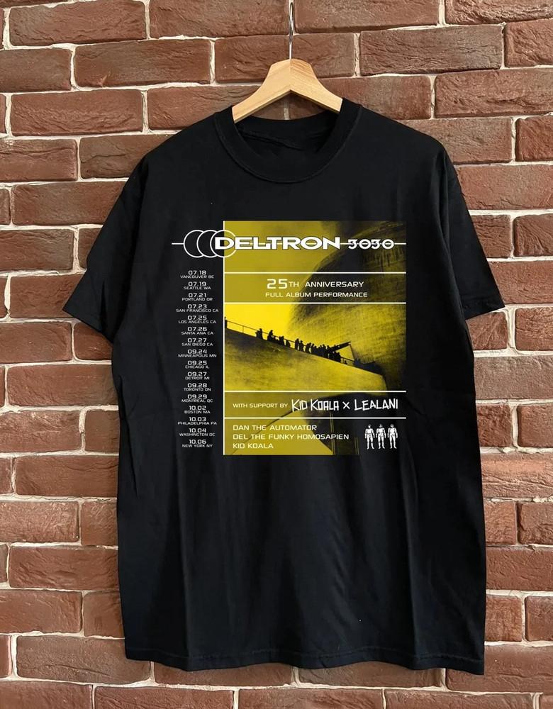 Новая черная футболка Deltron 3030 Tour из плотного хлопка S-5XL Для фанатов UR435 Унисекс Футболка