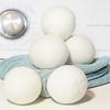 6/12Pcs Wool Dryer Balls 6/7/8CM 3 Sizes Organic Natural Fabric Softener Reduce Drying Time Hypoallergenic Reusable Hand-Felted Laundry Balls