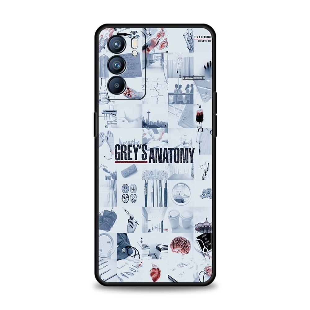 Greys Anatomy Phone Case For Oppo Reno 13 12 11 10 7 F Find X5 X6 A98 A80 A79 A78 A57 A54 A31 A17 Pro 5G Soft TPU Cover Fundas