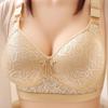 Large Size Thin Section Without Steel Ring Comfortable Breathable Adjustable Underwear Large Breasts Show Small Side Collection Gathered Bra