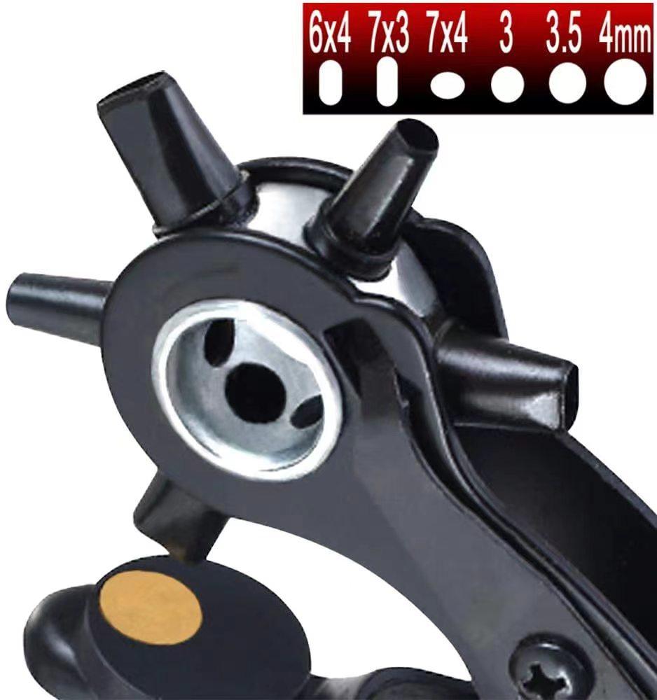 Штамповочный вращающийся кожаный пробойник, плоскогубцы, дырокол, дырокол для ремней, седло, ремешки для часов, ремешок для обуви, ткань, бумага, изделия из кожи