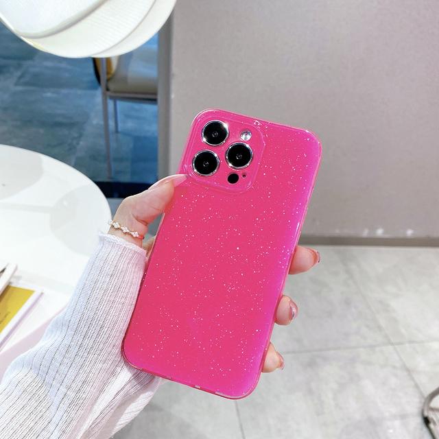 Блестящий модный противоударный чехол ярких цветов для Iphone 11 12 13 14 Pro Xs Max X Xr 7 8 Plus, роскошная блестящая мягкая задняя крышка
