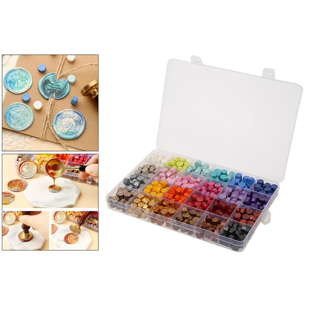 200/600PCS Octagonal Wax Beads Premium Wax Beads Letters Cards Wax Seal Postage