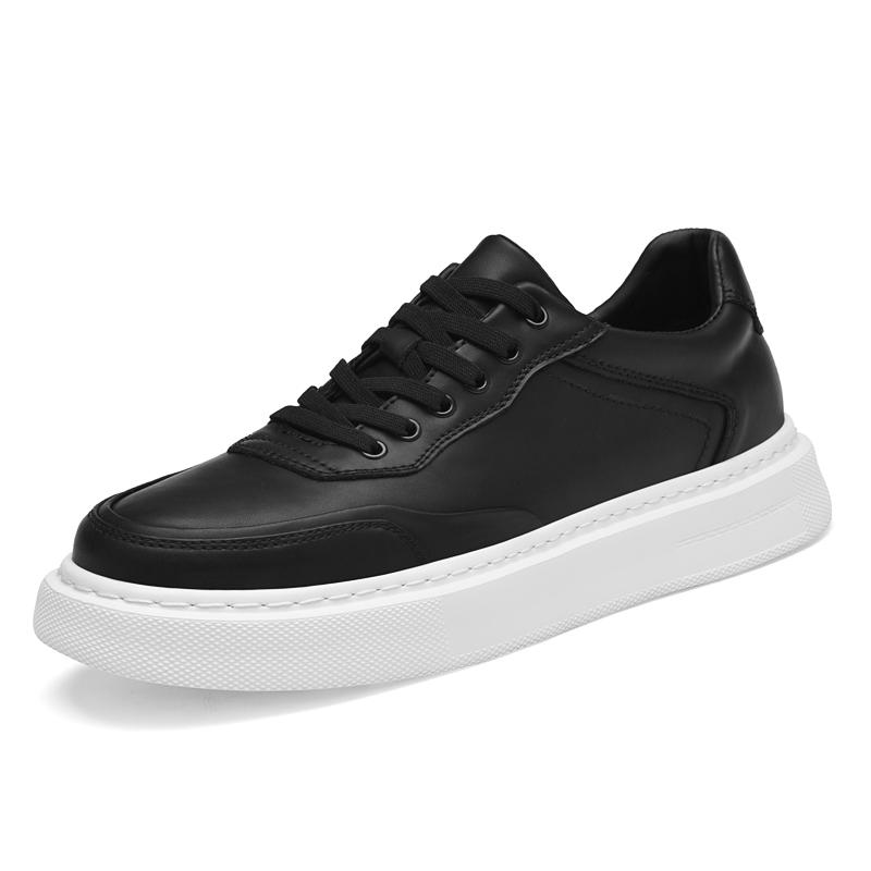 Fashion Genuine Leather Mens Sneakers New Design Skateboard Footwear Men Comfortable Casual Shoes Outdoor Walking Shoes Tenis Masculino