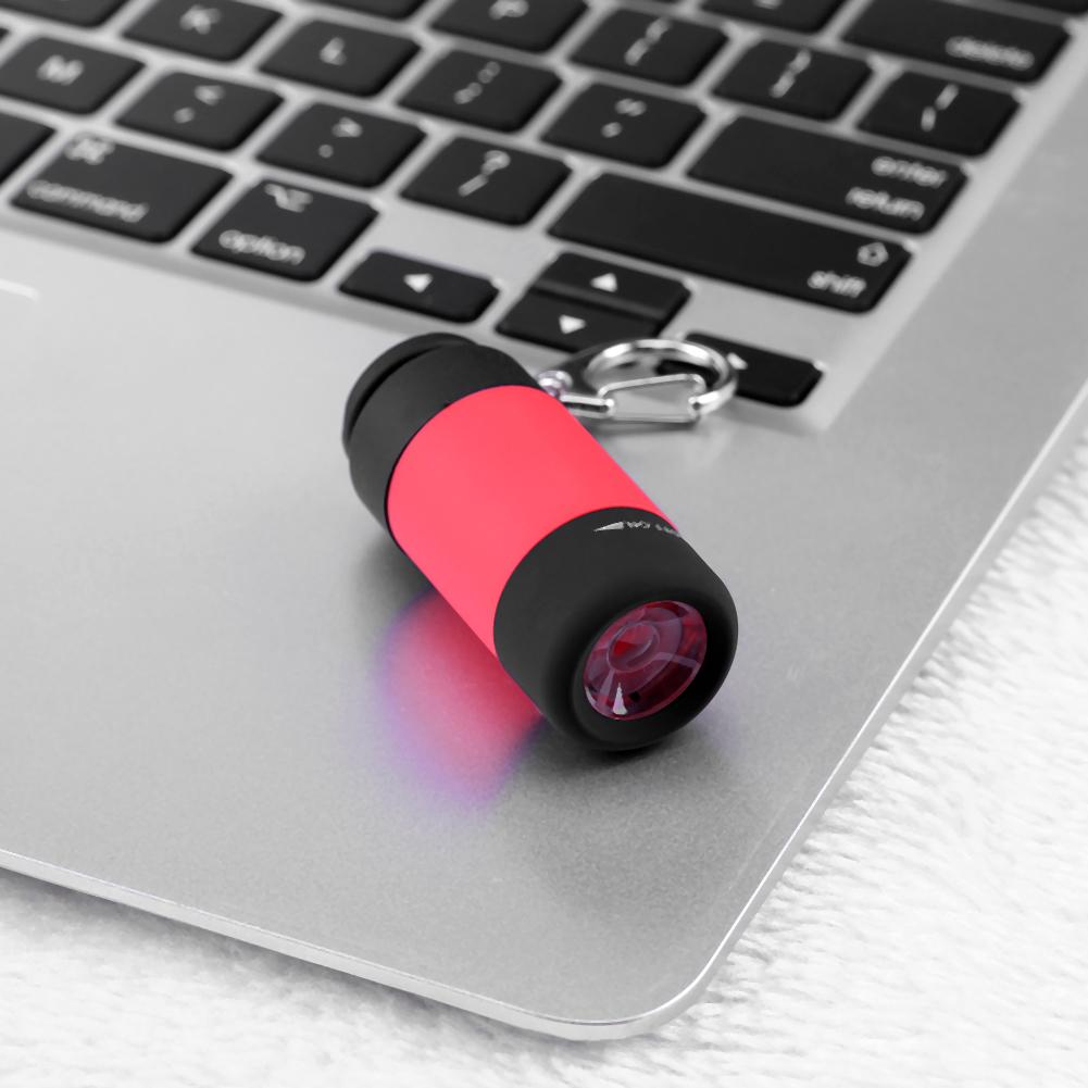 Практичный светодиодный фонарик-брелок, портативный, 50 мАч, USB-зарядка, водонепроницаемый, для кемпинга, туризма