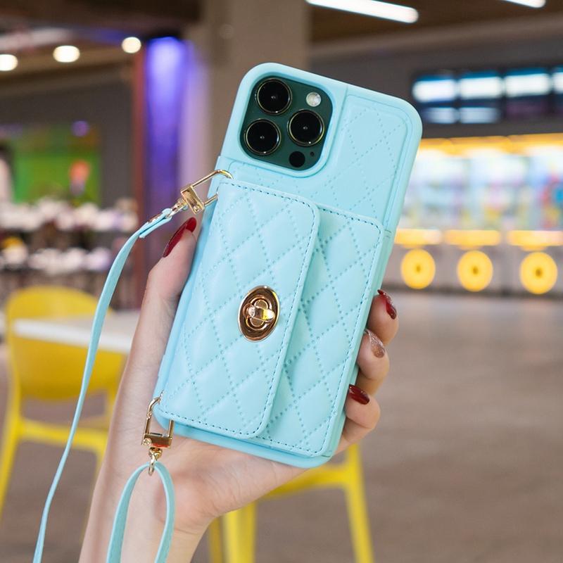 Маленький кошелек с ароматным органом ветра, кожаный чехол с металлической пряжкой для iPhone 14 Pro Max 13 12 11 SE 2022 X XS XR 8 7 6 6S Plus