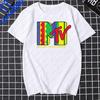 Men Clothing Retro T Shirt Vintage Rock Hip Hop Tv T Shirt Summer Unisex Casual Tshirt Mtv Music Television Graphic Tshirts Tees