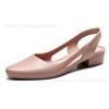 New Fashion Casual Sandals Female Korean Style Shallow Mouth Flat Outer Wear Jelly Sandals and Slippers (Shoes Are One Size Smaller)