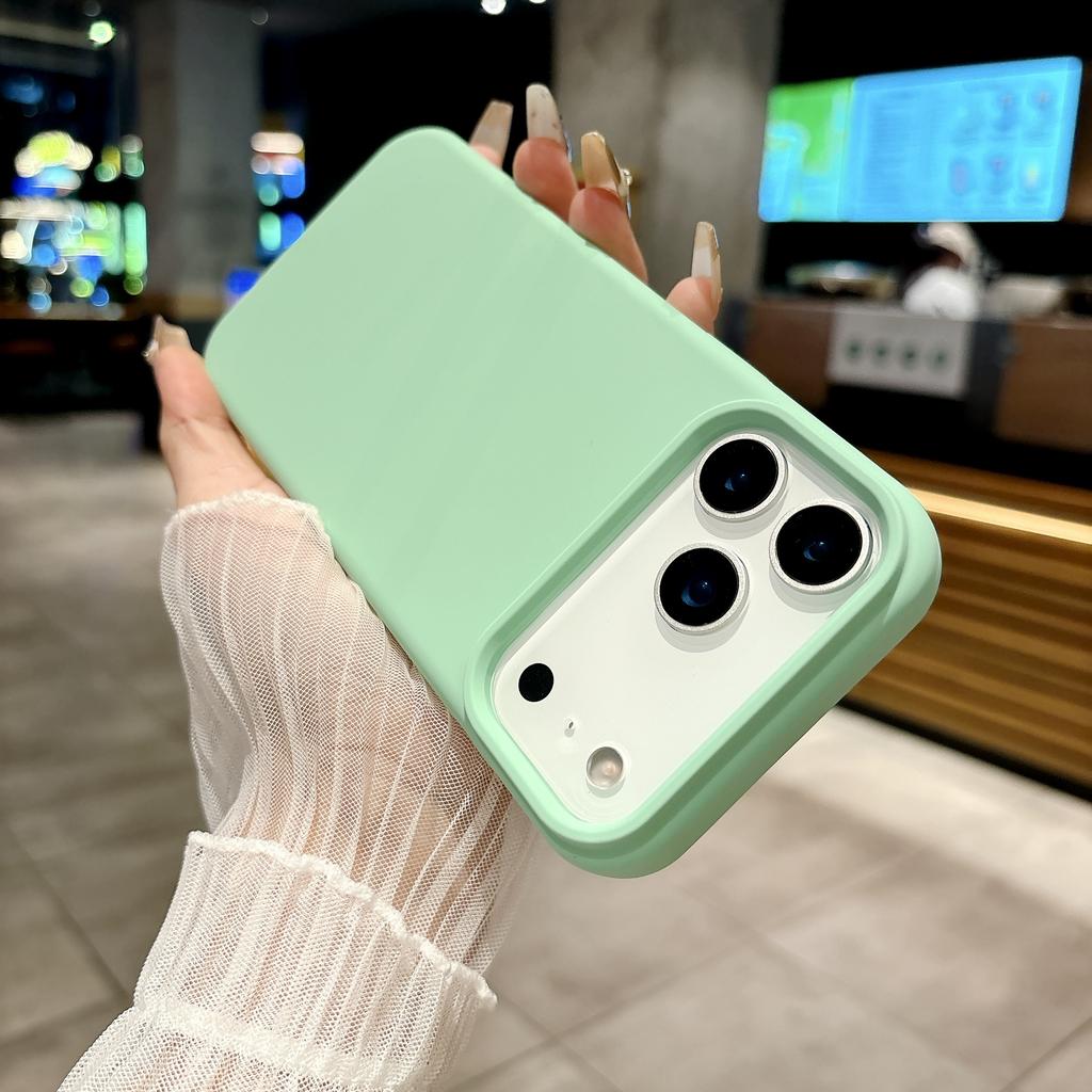 Bright Fluorescent Liquid Silicone Phone Case For For Iphone 17 Air 17Pro 17ProMax Silicone Button Protection Matte Solid Soft Cover