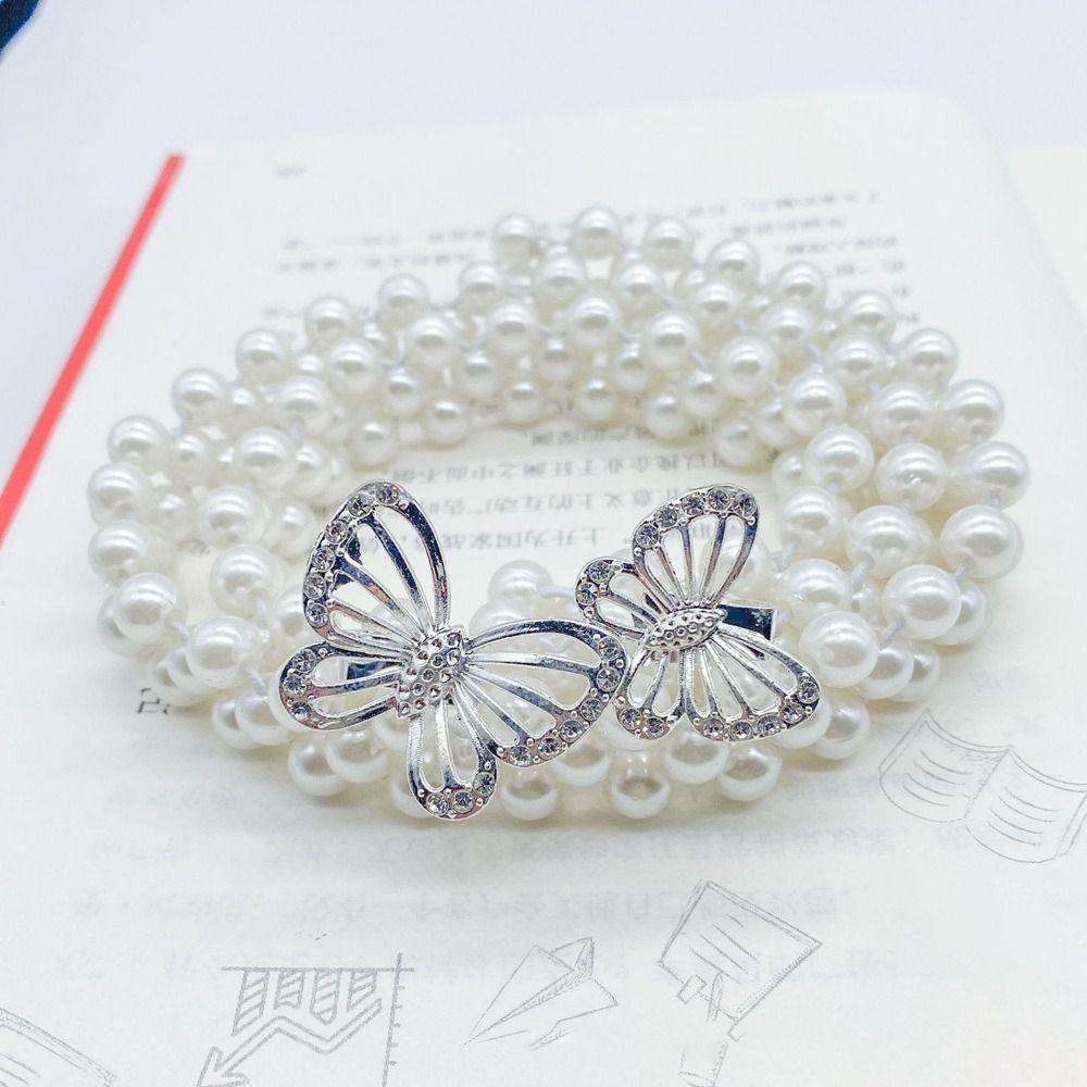 Одежда Принадлежности Жемчужный Пояс Свитер Декоративная Бриллиантовая Поясная Цепочка Новый Эластичный Пояс Женский