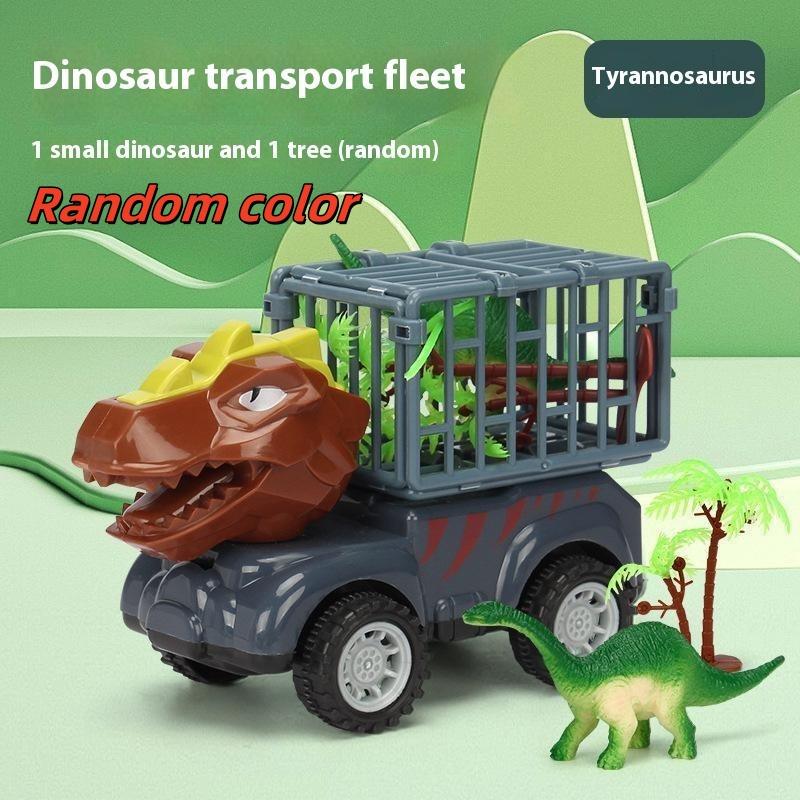 1 Set Transport Truck Toys For Boys Toddlers T-Rex Dinosaur Games Monster Truck Pull Back Dinosaur Truck Toy Car