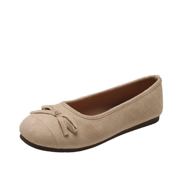 French Bow Silver Single Shoes Women's 2025 New Flat Gentle Grandma Shoes Summer Ladyshoes Candy Ballet Shoes