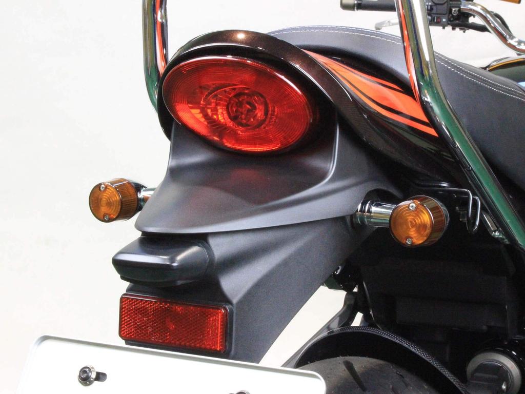 POSH FAITH Motorcycle Turn Signal Classic Turn Kit for Z650RS Chrome Body with Orange Part Number Kit, Bullet-Shaped Signals, Model-Specific