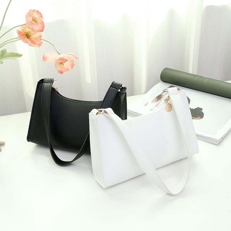 2022 Women's Korean Fashion Baguette Handbag - Simple Underarm Bag