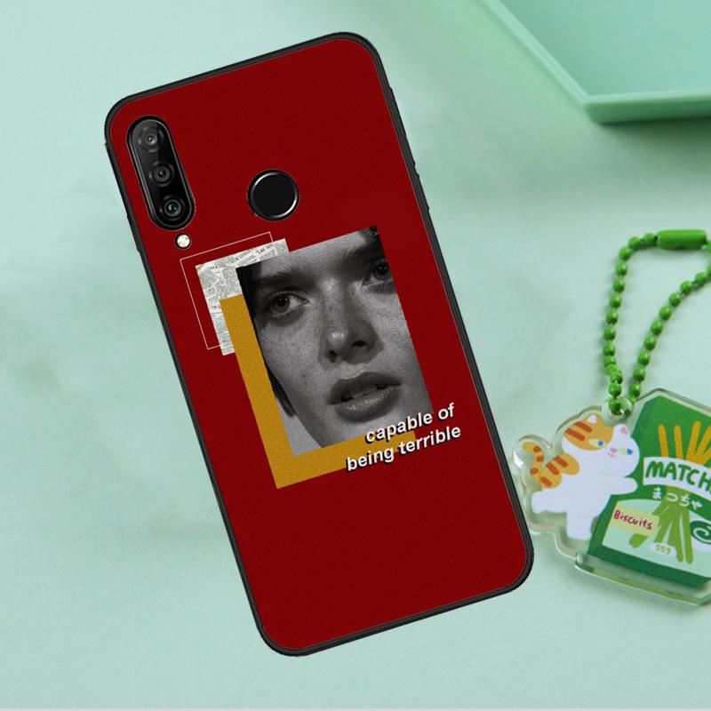 Красная Эстетика Рисунки Искусство Для Huawei Nova 10 9 SE 5T 12s 12i 11i Y91 Y90 Y60 Y70 Y72 Y61 P20 P40 P30 Lite P60 Pro Чехол