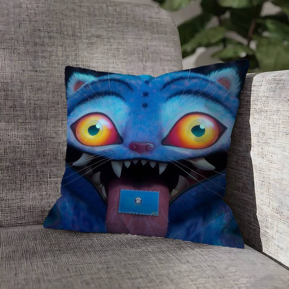 Kpop D-Demon H-Hunters Saja Pillow Case For Sofa Decor Home Car Office Room Printing Cushion Cover Decorations And Protector