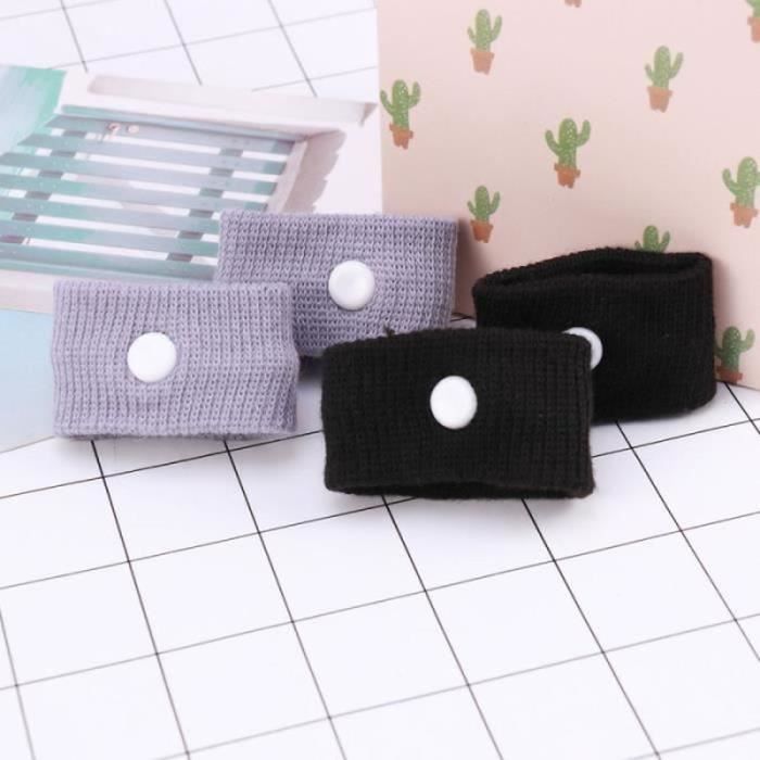 2 Pairs of Cotton Anti-nausea Bracelets for Car Travel Sea Van Plane Motion Relief WRISTBAND