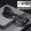 Уличные женские мужские умные фотохромные очки для чтения модные модные очки кошачий глаз изменяющие цвет солнцезащитные очки для пресбиопии