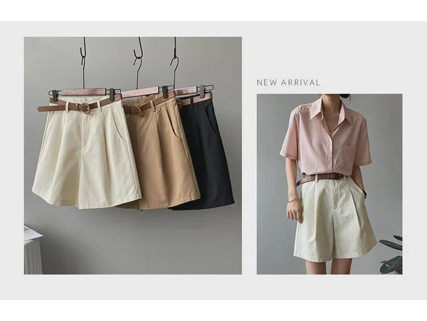 Женские летние шорты-карго цвета хаки с высокой талией — облегающие, свободные, широкие, модная повседневная одежда