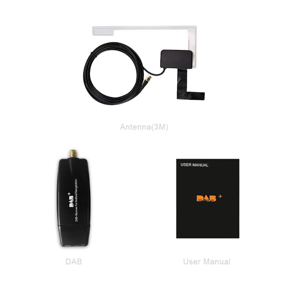 Автомобильная цифровая радиостанция DAB+ USB-интерфейс Автомобильная коробка DAB+ Коробка DAB+ Радиоприемник Адаптер для автомобильных радиостанций на Android 5.1 и выше