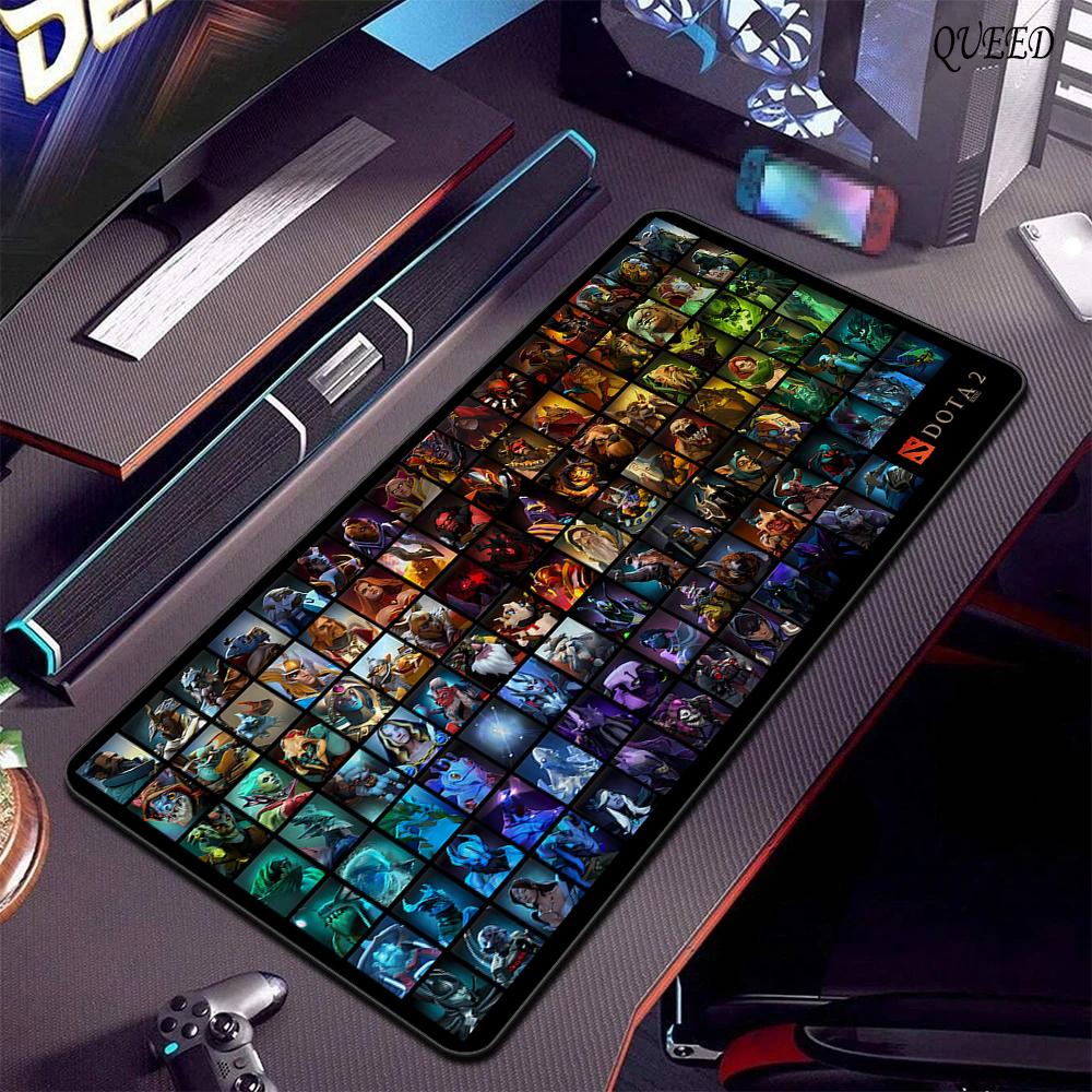 Игровой коврик для мыши Dota 2 Большой коврик для мыши Игровой большой коврик для стола с фиксатором Аксессуары для ПК Премиальный игровой коврик для мыши XXL Коврики для клавиатуры