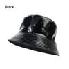 Unisex Cotton PU Leather Climbing Bucket Hat Sun Hat Fisherman Hat Fishing Hat