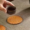 Бамбуковая лоза плетеная подставка под чашку противоожоговая подставка под стакан коврик для стола натуральная ротанговая подставка чайные аксессуары