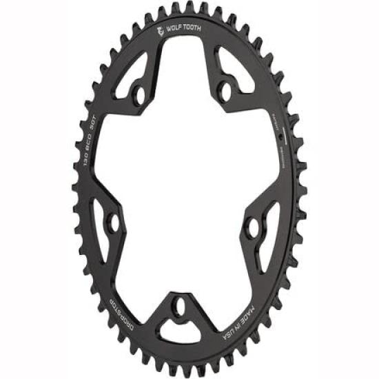 Wolf Tooth 130 BCD 5 Bolt Chainring 52T compatible with SRAM Flattop Chainring