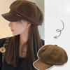Новый берет Универсальная маленькая шляпка, подчеркивающая лицо, для женщин Корейская повседневная шляпа художника Ретро британский стиль Восьмиугольная шляпа