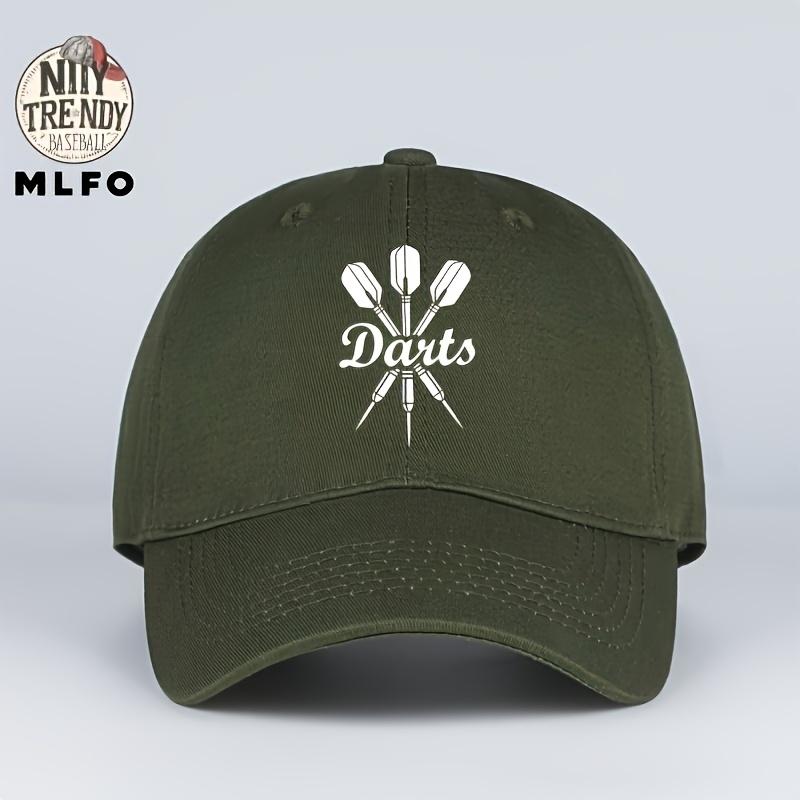 Fashionable Adjustable Darts Pattern Printed Baseball Cap Soft Comfortable Breathable Bent Brim Hat Street Casual Sports Style U