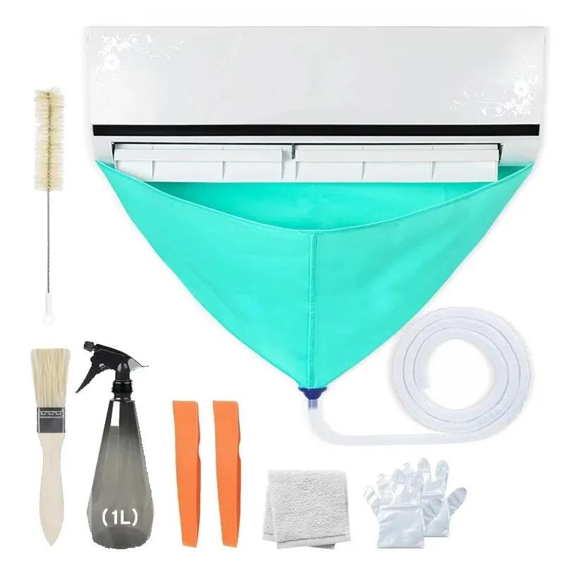Air Conditioner Cleaning Bag Kit With Drain Water Pipe Set Of Cleaning Tools Leak-proof Air Conditioning Cleaning