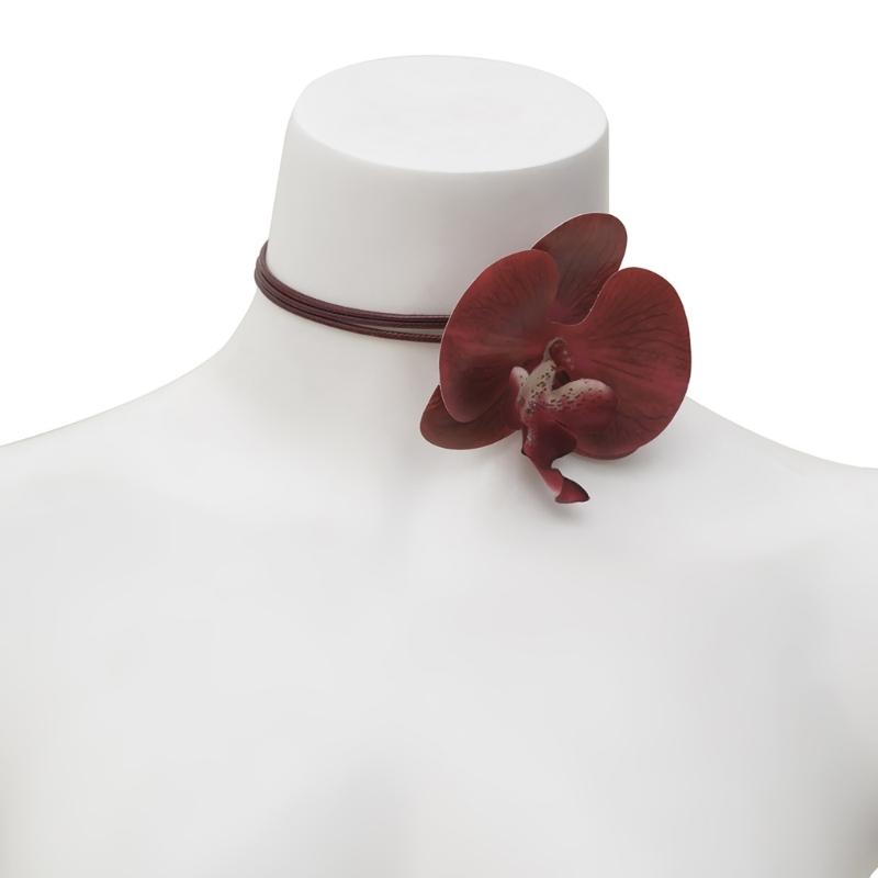 Elegant Floral Charm Jewelry 3D Flower Pendant Necklace/Earrings/Brooch for Girl Women Wedding Party Embellishment