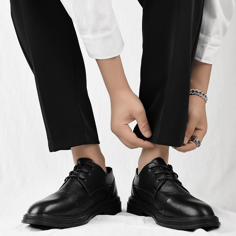 Модные повседневные джентльменские новые кожаные туфли мужские удобные на шнуровке роскошные удобные мужские коммерческие дела для мужчин свадебная вечеринка