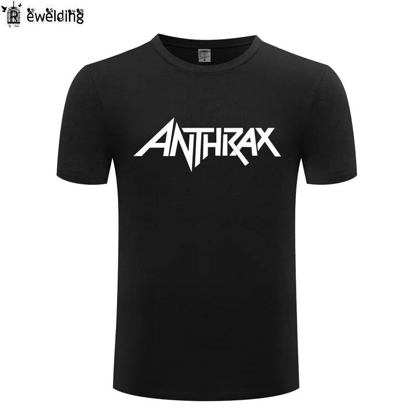 Рок-группа ANTHRAX футболки с принтом унисекс хип-хоп с коротким рукавом с круглым вырезом хлопковая футболка унисекс крутая забавная уличная футболка летний стиль