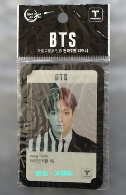 [Б/У] BTS × CU T-money Транспортная карта Кореи Jungkook