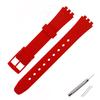 Мягкий силиконовый ремешок для часов, подходящий для Swatch 12 мм, ремешок для девочек и женщин, цветной, водонепроницаемый, наручный браслет, аксессуары для часов