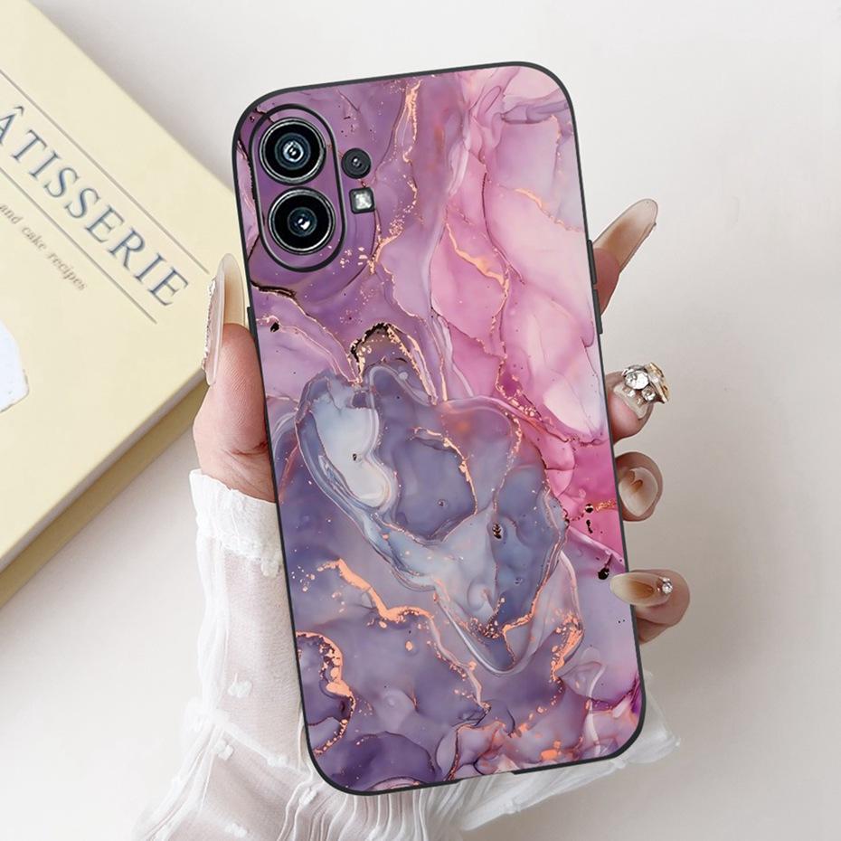 Модный Чехол-Картина Для Nothing Phone (1) Черный Мягкий Силиконовый Чехол Для Nothing Phone One Phone1 Чехлы Бамперы
