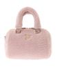 De Handbag EC Limited Faux Fur Boston Bag Pink [Maison Fleur] Women's